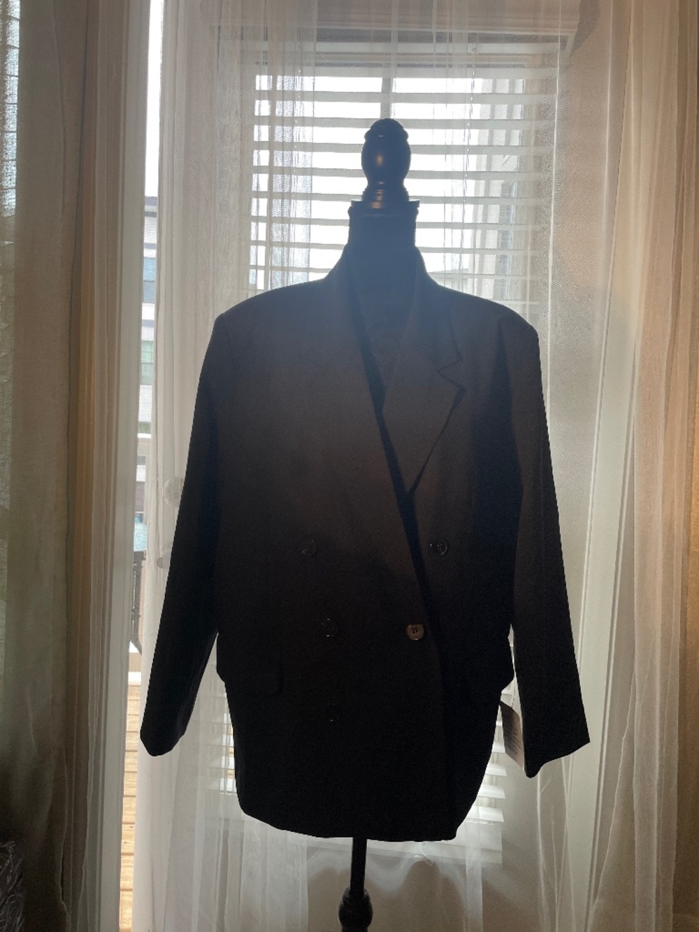 NWT Black Oversize Blazer/Jacket Petite L